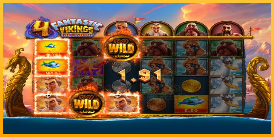 4 Fantastic Vikings Go Fishing macchina da gioco per soldi, immagine 2