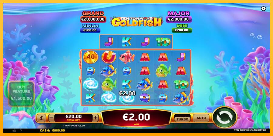 Ten Ton Ways Goldfish macchina da gioco per soldi, immagine 3