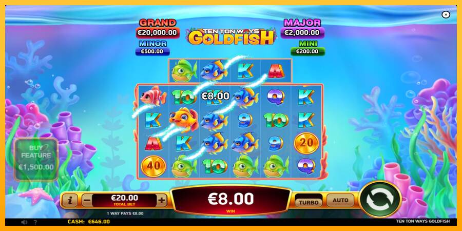 Ten Ton Ways Goldfish macchina da gioco per soldi, immagine 4