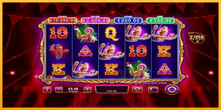 Mega Fire Blaze: Big Circus macchina da gioco per soldi, immagine 1