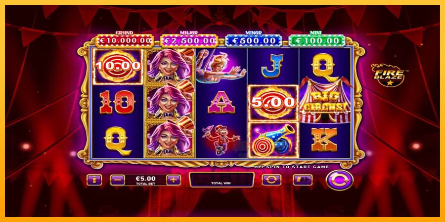 Mega Fire Blaze: Big Circus macchina da gioco per soldi, immagine 3