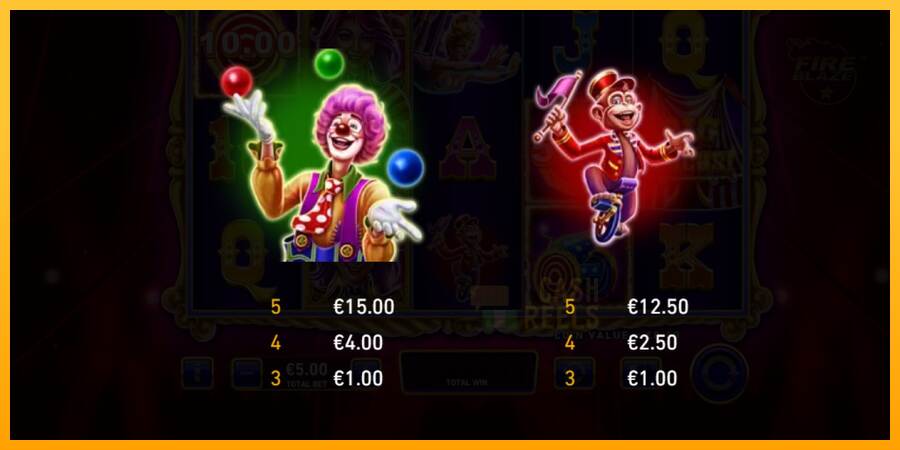 Mega Fire Blaze: Big Circus macchina da gioco per soldi, immagine 5