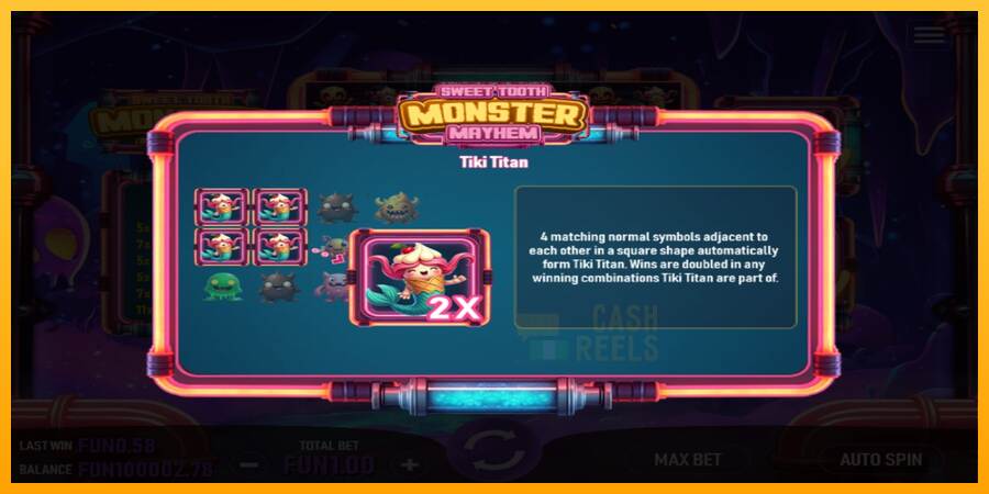 Sweet Tooth Monster Mayhem macchina da gioco per soldi, immagine 4