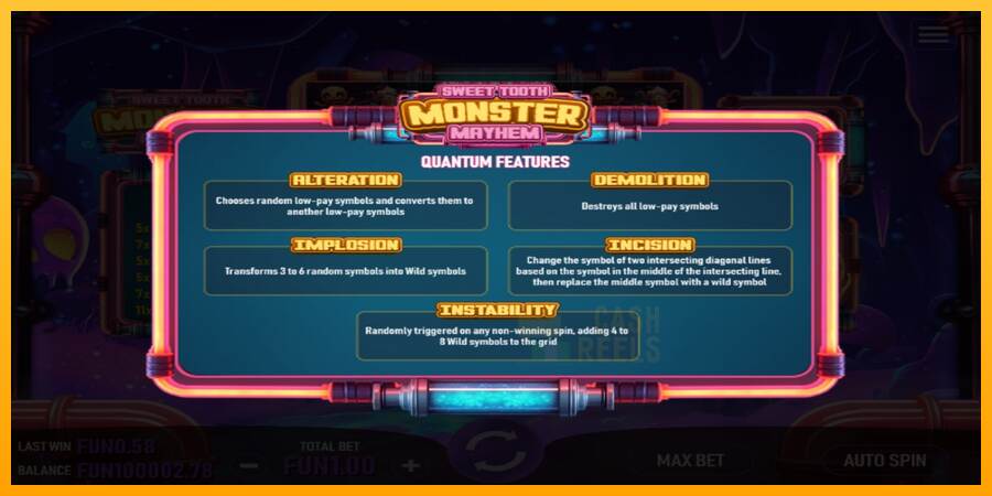 Sweet Tooth Monster Mayhem macchina da gioco per soldi, immagine 5