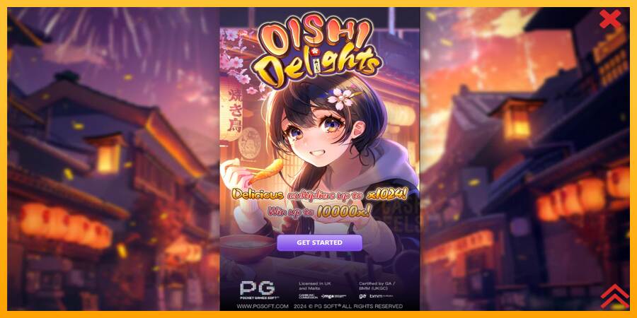 Oishi Delights macchina da gioco per soldi, immagine 1