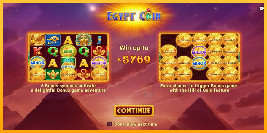 Egypt Coin macchina da gioco per soldi, immagine 1