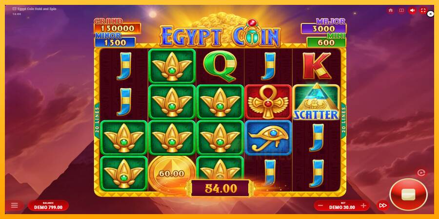 Egypt Coin macchina da gioco per soldi, immagine 3